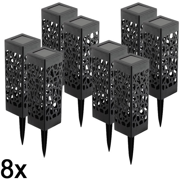 4x Dekorative Solarlampe (2 Stück) | GARDENIAS
